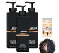 Champú Activador De Raíces Tindedly, Champús Para El Crecimiento Del Cabello, Champú Para Cabello Gris, Champú Para Revertir Las Canas, Fórmula Natural Para Un Cabello Más Grueso (3 piezas)