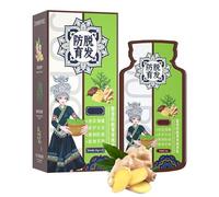 Champú anticaída con extracto de planta de jengibre, champú con extracto de planta de jengibre para hombres y mujeres (1 caja/10 piezas)