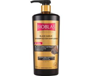 Champú anticaída de ajo negro con extracto de ajo negro y complejo de hierbas, fórmula botánica enriquecida con vitaminas y aminoácidos para fortalecer y nutrir el cabello débil y fino, 1000 ml