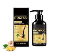 Champú anticaída de jengibre, champú contra la caída del cabello, champú volumen con ginseng y jengibre, champú nutritivo para el cabello fino y limpieza profunda, para cabello de efecto completo (1
