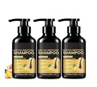 Champú anticaída de jengibre, champú contra la caída del cabello, champú volumen con ginseng y jengibre, champú nutritivo para el cabello fino y limpieza profunda, para cabello de efecto completo (3
