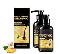Champú anticaída de jengibre, champú contra la caída del cabello, champú volumen con ginseng y jengibre, champú nutritivo para el cabello fino y limpieza profunda, para cabello de efecto completo (2