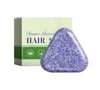 Champú Bar para cabello fino - 120 g champú sólido | Jabón para el cabello con jengibre | contra la caída del cabello encrespamiento reparación cuidado del cuero cabelludo cuidado brillo para cabello