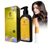 Champú Black Hair Dye, Nourishing Herbal Hair Dye, champú colorante para el cabello a base de plantas, con aceites nutritivos de frutas, natural e inofensivo, para todo tipo de cabello (negro)