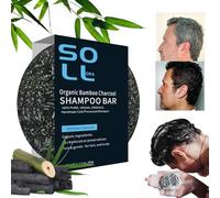 Champú Cabello Sólido - Barra Limpiadora | Tratamiento Hidratante para Cabellos Grises - Champú en Barra 60g Limpieza Profunda Cabellos Más Oscuros Sedoso y Brillante Reduce la Rotura y Caída del