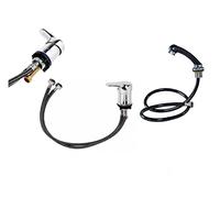 Champú cama Backwash mezclador grifo salón grifo champú cama grifo caliente y fría válvula de champú cama 80cm grifo manguera 120cm cabeza de PVC para lavabo peluquería