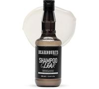 Champú clarificante Beardburys Clear para hombre, para cabello graso, anticaspa y control de la grasa. Calma el cuero cabelludo con picazón con ingredientes naturales. Sin parabenos. 330 ml.
