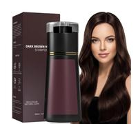 Champú Color Castaño Marrón，Hair Dye Shampoo para Teñir Canas Mujer Negro,Champú para Cabello Negro Instantáneo Champu Colorante Tinte para Hombre y Mujer