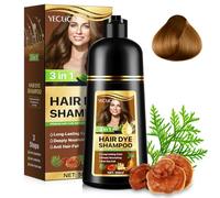 Champú colorante para el cabello, natural instantáneo, champú 3 en 1 Hair Dye, tinte de pelo de larga duración, 100% cobertura, ingredientes herbales, 500 ml (café)