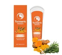 Champú con infusión de cúrcuma, tratamiento intensivo de reparación del cabello para cabello dañado, limpieza profunda, cuidado del cuero cabelludo, control de aceite con nutrientes vegetales para