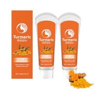Champú con infusión de cúrcuma, tratamiento intensivo de reparación del cabello para cabello dañado, limpieza profunda, cuidado del cuero cabelludo, control de aceite con nutrientes vegetales para
