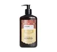 Champú de aceite de ricino Arganicare, estimulador del crecimiento del cabello con aceites de argán orgánico certificados y de ricino. 400 ml.