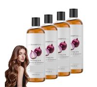 Champú de biotina de romero y cebolla para dar volumen al cabello, champú suave para el cuidado del cuero cabelludo para cabello fino, espesamiento voluminizador, limpieza profunda e hidratante