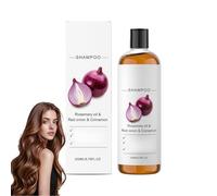 Champú de biotina de romero y cebolla para dar volumen al cabello, champú suave para el cuidado del cuero cabelludo para cabello fino, champú engrosamiento voluminizador, limpieza profunda e