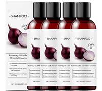 Champú de cebolla para el crecimiento del cabello, aceite de romero y cebolla roja y extracto de canela, champú anticaída del cabello, cuidado nutritivo, promueve un cabello más denso y completo para