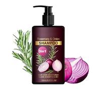 Champú de Cebollas Rojas y Romero 150ml, Fórmula 3 en 1 Limpieza Nutrición y Reparación con Biotina, Anticaída & Estimulante del Crecimiento del Pelo, Brillo Natural para Todo Tipo de Cabello