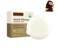 Champú de Coco, 60 G Champú Sólido Regenerador Y Nutritivo Cuidado del Cabello Coco Hidratante Bar Jabón, Limpieza Profunda Del Cuero Cabelludo, Reparación Nutritiva Para Cabello Seco Y Destacado