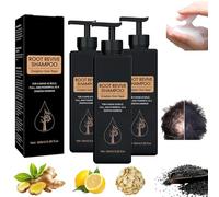 Champú de crecimiento del cabello, champú natural para hombres y mujeres, champú activador para raíces para el cabello, champú acondicionador suave y fuerte reparador (3 unidades)