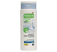 Champú de ducha Alterra Sensitiv sin perfume 250 ml para piel muy sensible, cuidado relajante y relajante, con aceite de oliva orgánico, apto para alérgicos, cosmética natural certificada por Natrue,