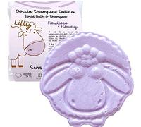 Champú de Ducha Sólido Infantil Fiorelloso - LILLY - con Aceite de Coco, Aceite de Almendras, Almidón de Arroz BIO y Vitamina E - hidrata la piel y desenreda el cabello - equivalente a 650 ml