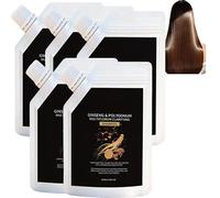 Champú de extracto de plantas de raíz de vellón, extracto de ginseng, champú nutritivo para raíces, biotina orgánica de romero y caca adelgazante, ginseng y Polygonum Nourish and Moisturize Sha/mpoo
