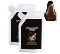 Champú de extracto de plantas de raíz de vellón, extracto de ginseng, champú nutritivo para raíces, biotina orgánica de romero y caca adelgazante, ginseng y Polygonum Nourish and Moisturize Sha/mpoo
