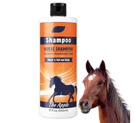 Champú de fórmula - Acondicionador Twin Pack para Cabello más Grueso y Saludable - Accesorio para el Cuidado de Caballos con fórmula descifradora, Gel de Ducha hidratante para Cola de