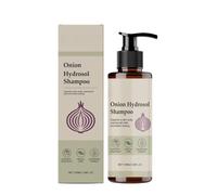 Champú de hidrolato de cebolla, sérum capilar voluminizador e hidratante para un cabello más fuerte, abundante y grueso, ideal para el cuidado diario en casa.