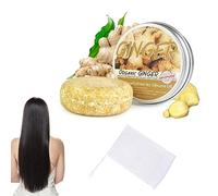 Champú de Jengibre,Champú Solido de Jengibre,Jabón Para El Crecimiento Del Cabello,Jabón de Champú de Jengibre,Barra de Champú de Jengibre,Champú de Jengibre Natural con Jabón de Espuma de Red