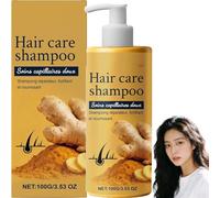 Champú de jengibre para el cuidado del cabello, champú de jengibre para adelgazar el cabello, mejora las puntas abiertas y fortalece los mechones, da volumen al cabello fino. (1 unidad)