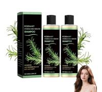 Champú de queratina hidrolizada Rosemary, 2 unidades de champú de aceite de hoja de romero, caca hidrolizada de romero, para hombres y mujeres, acondicionador de limpieza suave y esponjoso