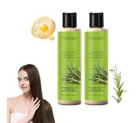Champú de Romero para espesar el cabello, Romero orgánico para mujeres caídas del cabello, Champú voluminizador y purificante para el cuidado diario (2PCS)