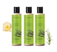 Champú de Romero para espesar el cabello, Romero orgánico para mujeres caídas del cabello, Champú voluminizador y purificante para el cuidado diario (3PCS)