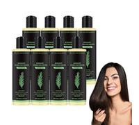 Champú de romero y queratina hidrolizada, Champú densificante, acondicionador orgánico de romero para el crecimiento del cabello fino, Fortalece y mantiene un cabello saludable, 100 ml (8 botellas)