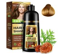 Champú De Tinte Para El Cabello Blanco, Champú De Tinte Para El Cabello Instantáneo Para Hombres Y Mujeres - Natural Y Duradero, Cabello Vegetal Para El Cuidado Del Cabello - 500 ML (Marrón)
