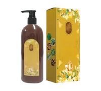 Champú de tinte para el cabello permanente | Tinte de cabello instantáneo rápido: colores en minutos, peluquería temporal, negro natural, color de té negro, marrón castaño