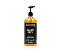 Champú diario Beardburys, champú de limpieza suave para cuero cabelludo sensible y todo tipo de cabello, sin sulfatos ni parabenos fórmula hidratante con vitamina E, tomillo y menta, aroma fresco 1 L.