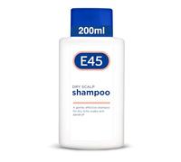 E45 Dry Shampoo Champú Dermatológico 200ml - Champú Dermatitis Seborreica, para alivio de cuero Cabelludo Seco - Con Vitamina B5 para Hidratar el pelo - Pelo Limpio y Brillante - Champú Anticaspa