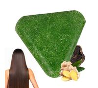 Champú en barra - Barra de jabón triangular, Hidratante nutritivo natural, Fórmula sólida para el cuidado limpiador cabello, Fortalecimiento, espesamiento, tratamiento voluminizador cabell