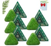 Champú En Barra Nature Triangle, Champú En Barra Usman Grass, Jabón Verde Nature Seven, Sólido En Natural a Base De Plantas, Calmante Y Fortalecedor for El Cabello(5pcs)