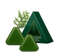 Champú en Barra Nature Triangle, Champú Sólido con Hierba Usman Natural y Agua de Arroz Glutinoso, Fortalece el Cabello, Calma el Cuero Cabelludo y Promueve el Crecimiento del Cabello