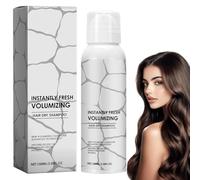 Champú en Seco Spray 100ml, Dry Shampoo sin Residuos Blancos, Frescura y Volumen Inmediato, Limpieza sin Lavado, para Cabello Graso, Oscuro y Claro, Formato Viaje
