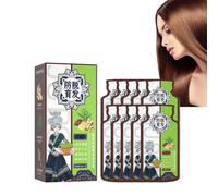 Champú explosivo de jengibre fitoquímico para control de la caída del cabello, extracto de plantas de jengibre, champú anticaída del cabello, champú anticaída natural orgánico (1 caja)