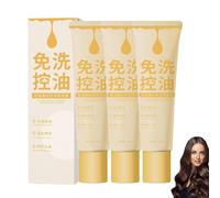 Champú Fluffy Oil Control, Champú sin enjuague para controlar el volumen del cabello graso, Champú nutritivo y reparador para reducir la grasa en la cabeza