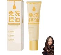 Champú Fluffy Oil Control, Champú sin enjuague para controlar el volumen del cabello graso, Champú nutritivo y reparador para reducir la grasa en la cabeza