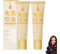 Champú Fluffy Oil Control, Champú sin enjuague para controlar el volumen del cabello graso, Champú nutritivo y reparador para reducir la grasa en la cabeza