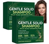 Champú fuerte fortificante con romero y aminoácidos para cabello escaso, jabón acondicionador para el cuero cabelludo en caso de cabello escaso y caída del cabello, champú (2pcs)