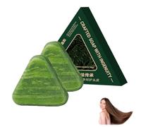 Champú Green Soap, Champú en Barra Nature Triangle, Jabón Sólido Natural a Base de Plantas para el Cabello, Cuidado Nutritivo para un Cuero Cabelludo Saludable, para Mujeres y Hombres