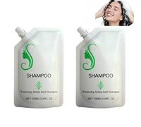 Champú Hidratante de Aminoácidos de Romero, Fórmula suave, hidratante y fortalecedora. Cuidado hidratante y regulador de la grasa, apto para hombres y mujeres. (2Piezas)