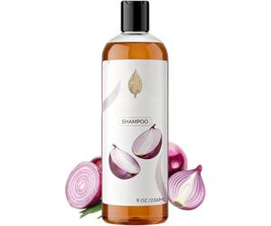 Champú hidratante nutritivo con extracto de cebolla, control de grasa del cuero cabelludo, champú voluminizador, brillo suave, raíces fuertes para mujeres y hombres, todo tipo de cabello.
